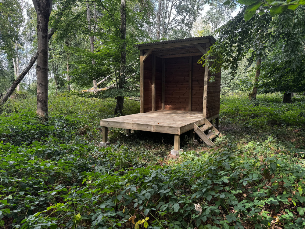 A base for woodland management activity