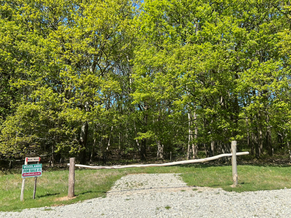 The ride stop entrance to Boat Wood